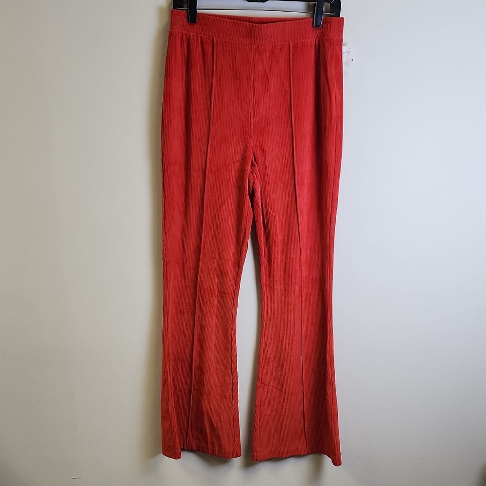 aerie Red Burnt Orange Rust Boot Cut Corduroy Pants